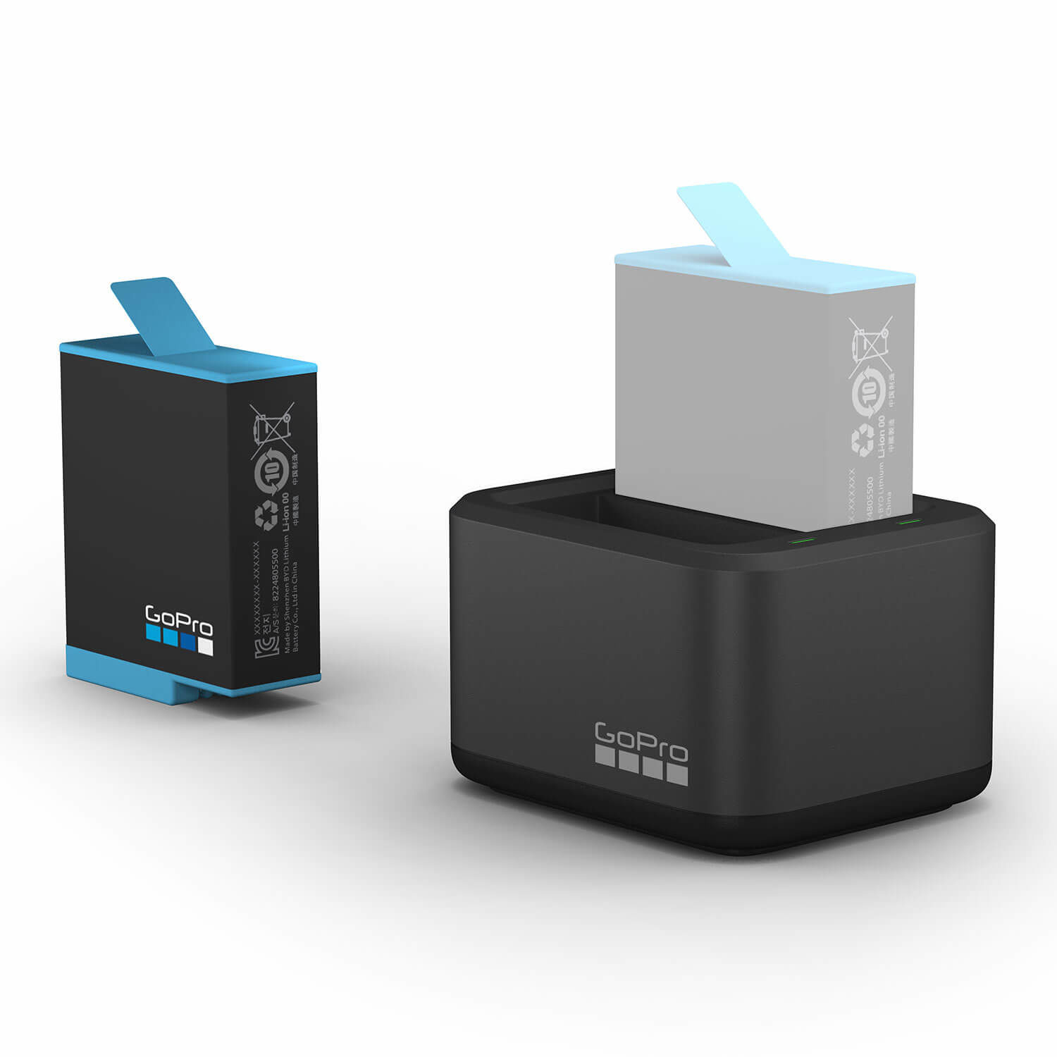 GoPro Dual Battery Charger + Battery voor Hero 9, 10 en 11 Black
