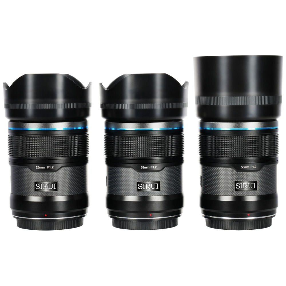 Sirui Sniper 23+33+56mm f/1.2 APS-C AF Lens Kit E-Mount Zwart