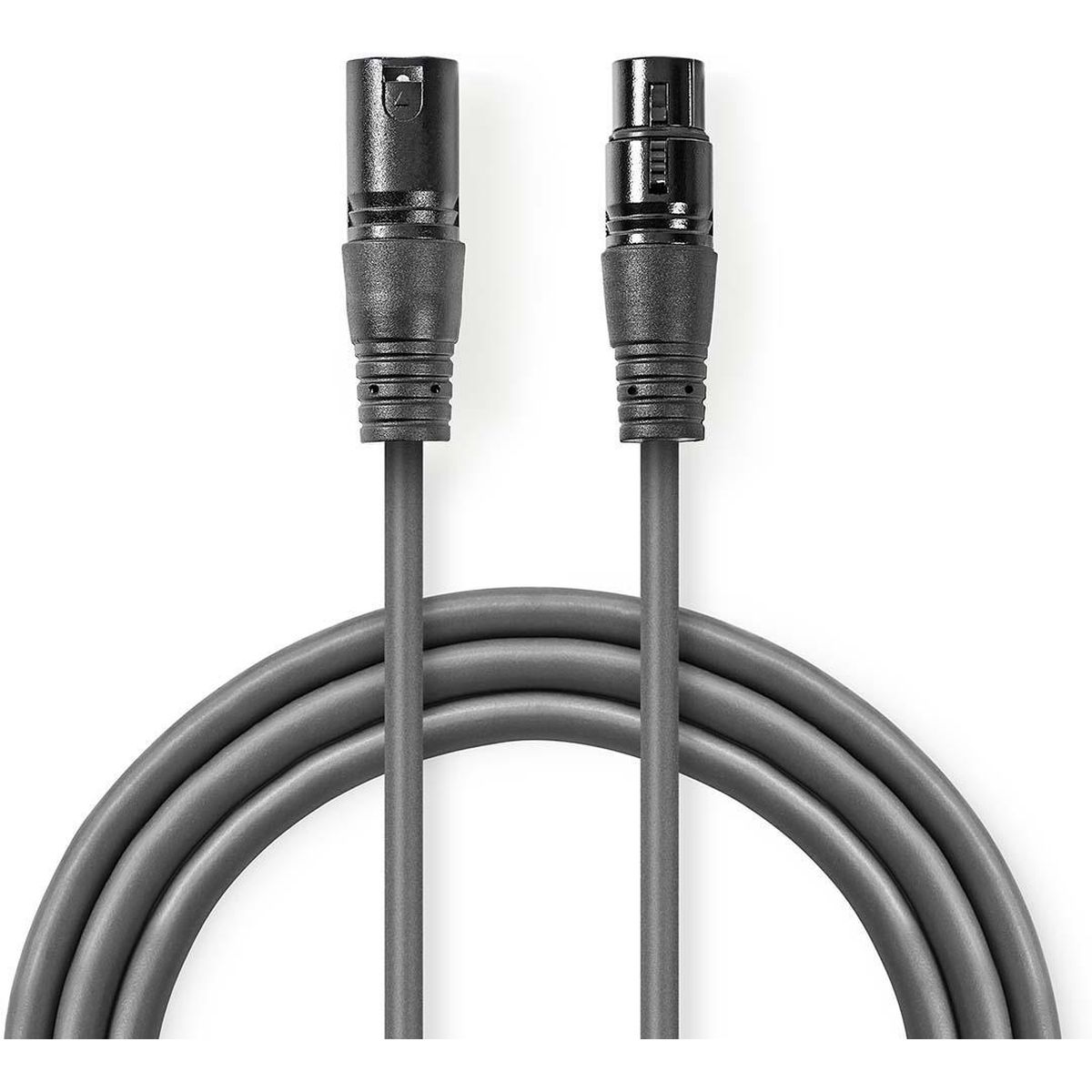 Nedis XLR 3 PINS MALE-FEMALE KABEL 10M