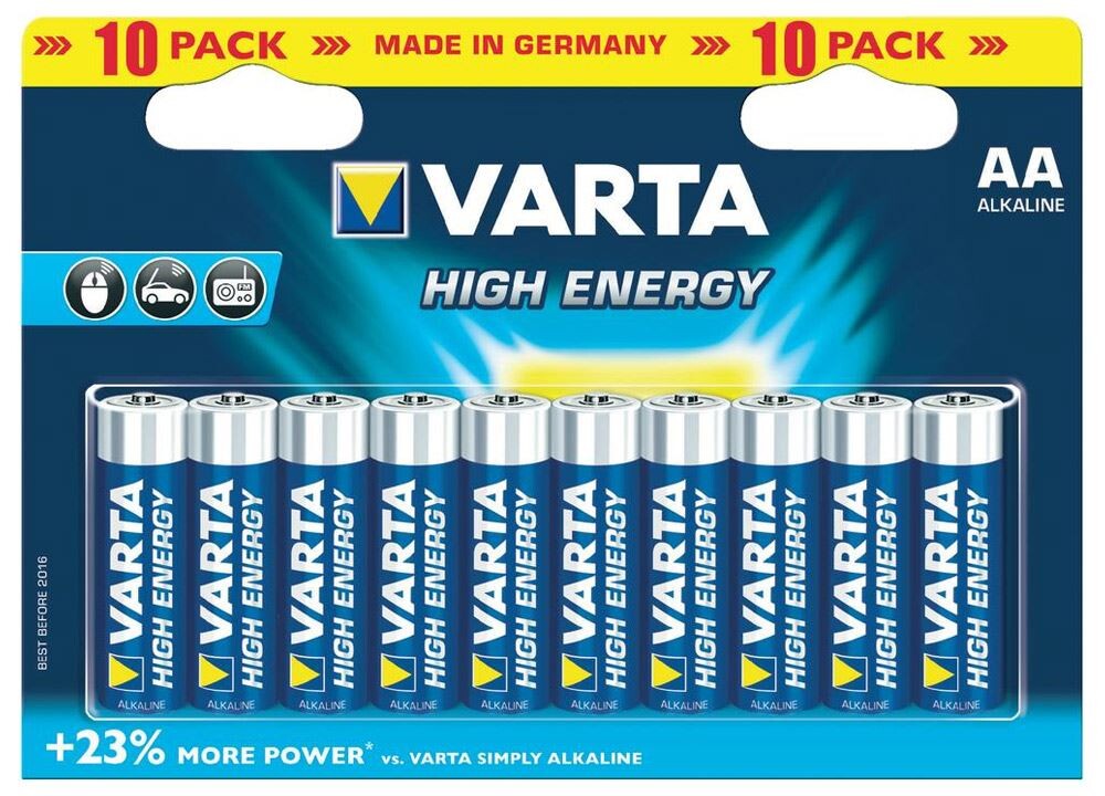 Dijk blad overdracht Varta AA-batterijen - 10 stuks