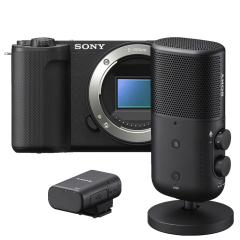 Sony ZV-E10 II + ECM-S1 Streammicrofoon