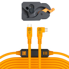 TetherTools TetherGuard Leverlock & Cable Kit USB-C 9.4 m Oranje