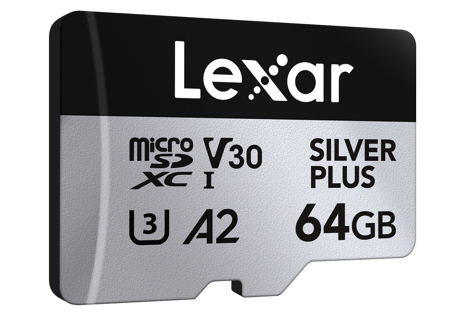 Lexar MicroSDXC Silver Plus UHS-1 64GB V30 2-pack