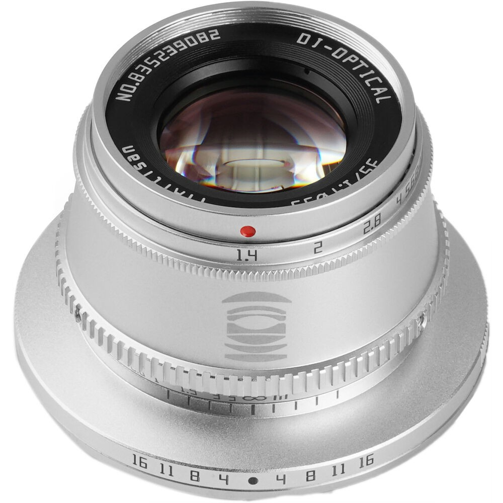 TT Artisan - Cameralens - 35mm F1.4 APS-C voor Canon RF-vatting, zilver