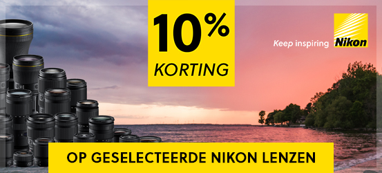 10% korting op heel veel Nikon F en Z mount lenzen