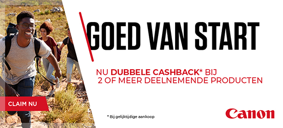 Canon Nazomer cashback promotie